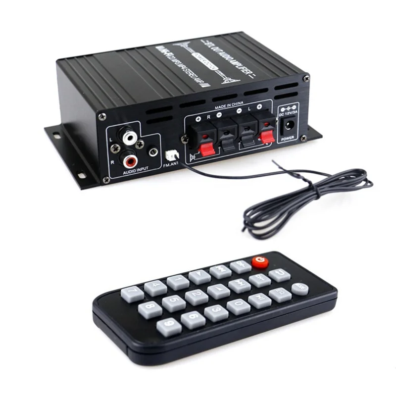 ABAC-Ak380 800 واط 12 فولت مكبر كهربائي بلوتوث ستيريو المنزل سيارة باس الصوت أمبير مشغل موسيقى مكبر صوت للسيارة فئة D FM USB/SD قطع الغيار Pa