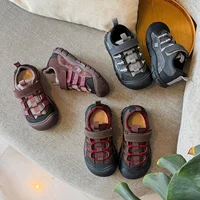 Chaussures de sport d'extérieur pour enfants, pour bébés apprenant à marcher, printemps-automne, Baotou, garçons et filles, semelles souples, cuir véritable, confortables 6
