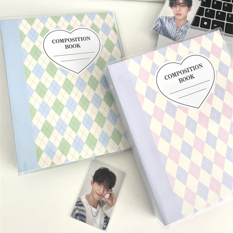 SKYSONIC A5 Creme Diamant Muster Fotoalbum Sammeln Buch Kpop Binder Cover Postkarten Ring Organizer DIY Nachfüllungen Lieferanten – Detail 40