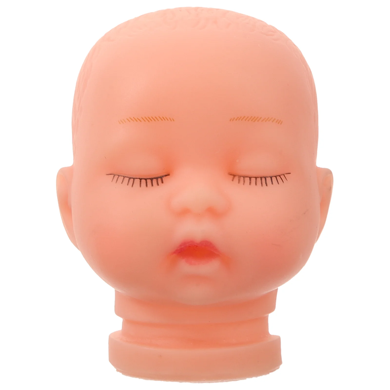 Mini Sleeping Baby Dolls Mannequin Pvc Heads for Crafts Keychain Hanging Decor