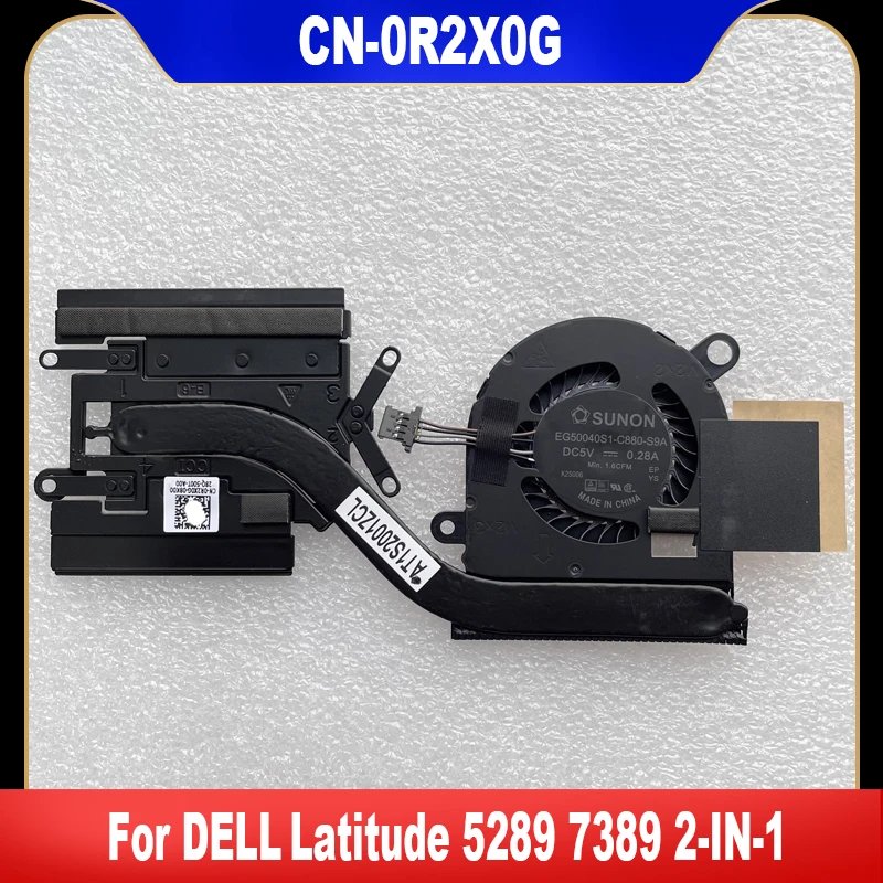 0r2x0g novo original para dell latitude 5289 7389 2-em-1 ventilador de refrigeração do portátil cooler ventilador dissipador de calor r2x0g CN-0R2X0G de alta qualidade