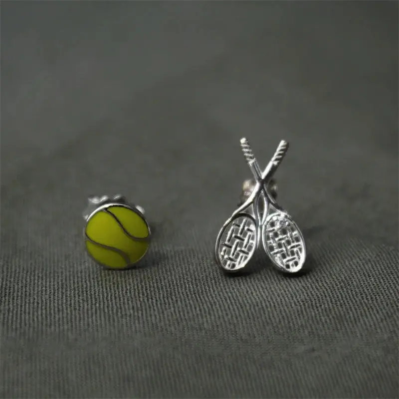 

Leisure Sports Style Tennis, Racket Earrings UNISEX Tennis Match Earrings Fashion Party Minimalist Design Jewelry Accessories