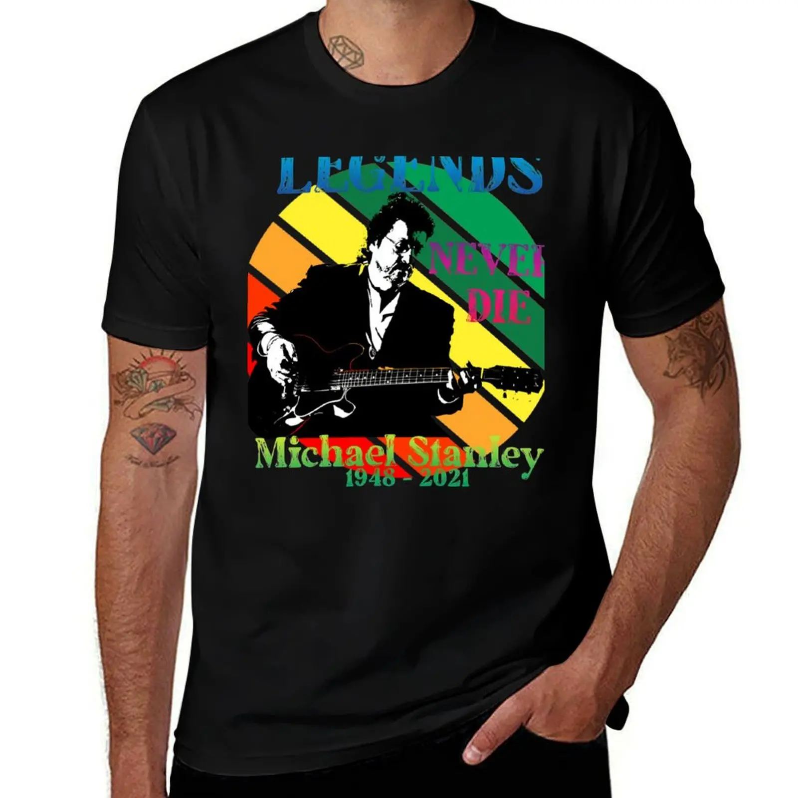 

michael stanley T-Shirt t shirts for man graphic vintage cotton t shirt pack