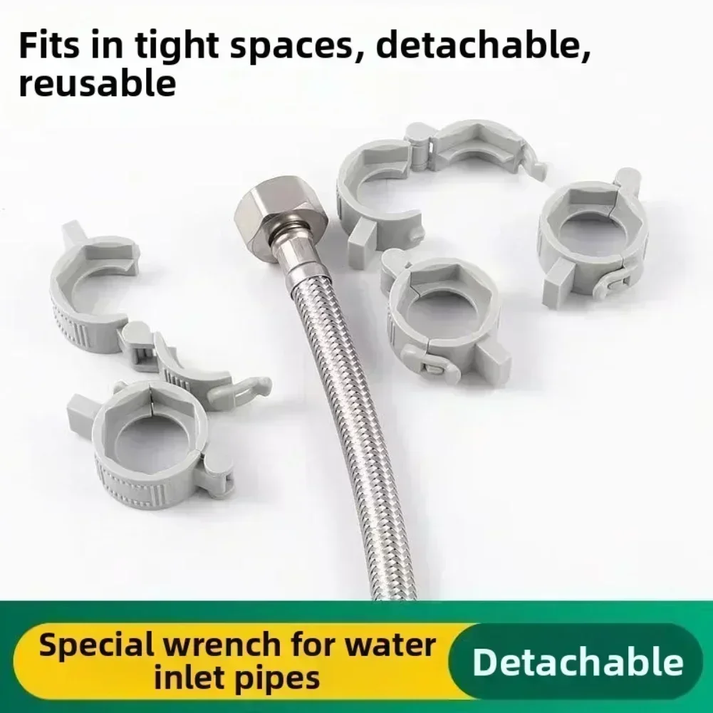 Plumbing Hose Wrench 4 Point Detachable Design For Water Heater Toilet Installation And Corrugated Pipe Applications