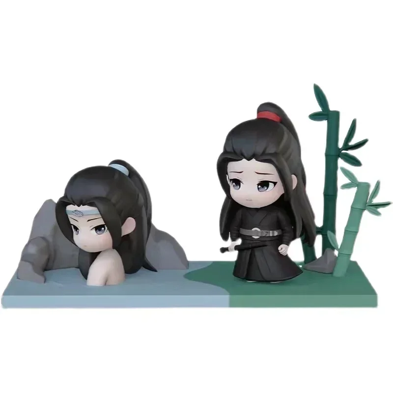 Mo Dao Zu Shi Wei Wuxian Lan Wangji شخصية الحركة ، ألعاب نموذج إصدار Q ، دمية مجموعة Kawaii ، هدية عيد ميلاد