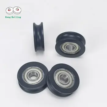 U型槽POM塑膠塗層軸承,滑動門滑輪,家具尼龍輪,槽輪,軌道輪,驅動滾輪。 8 最佳銷售 滑動門輪 - №1