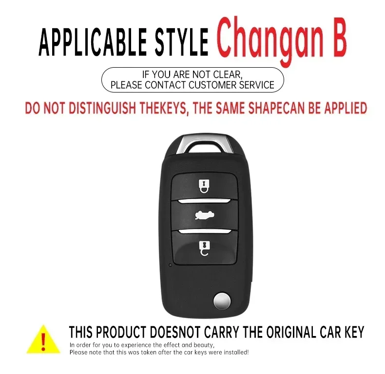 Alloy Car Key Case Cover Shell Holder Bag For Changan CS15 Eado Raeton CS35 Plus CS55 CS75 CS1 CV1 Alsvin V3 V5 CX70 Accessory