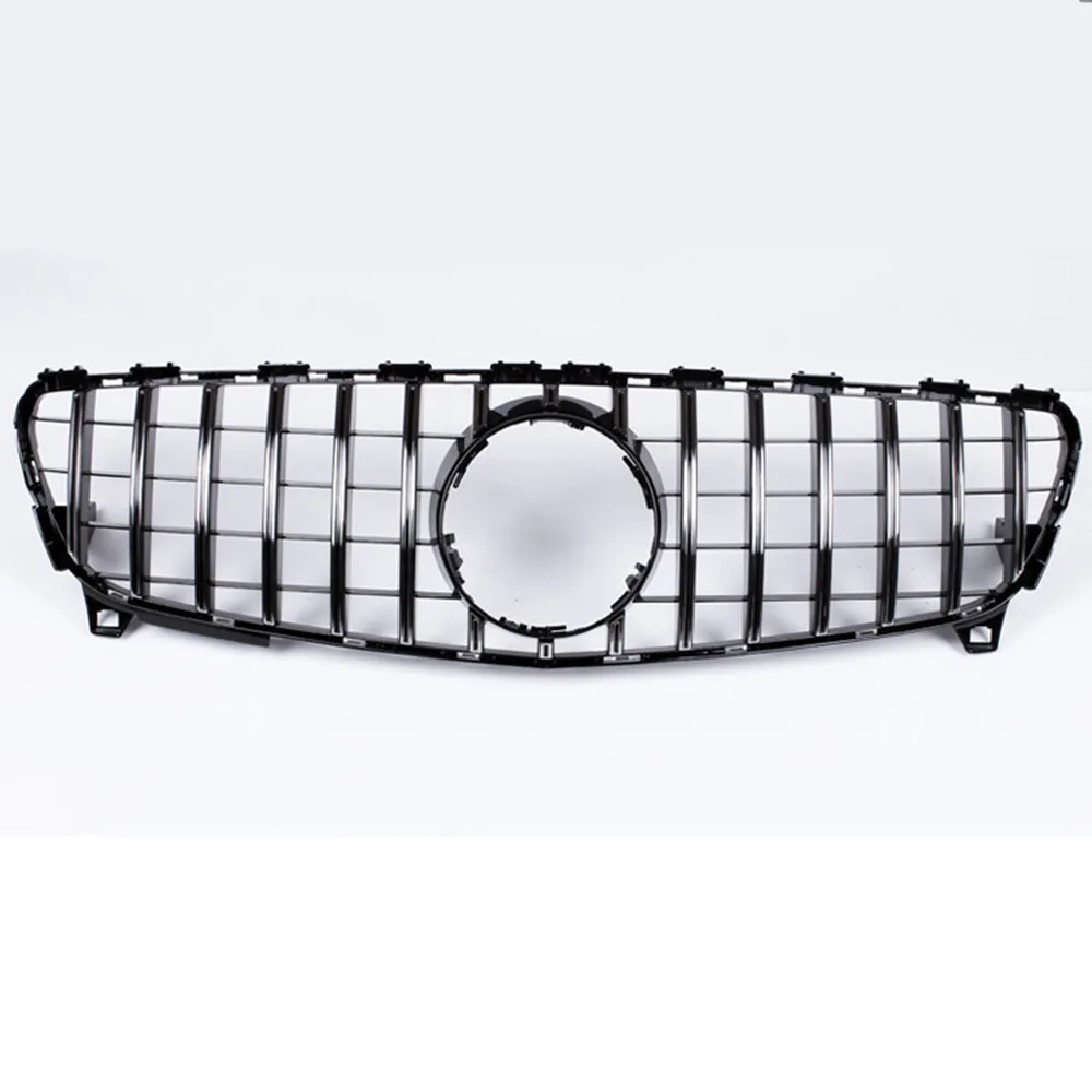 For Mercedes Benz W176 2016-2018 A Class A180 A200 A250 A45 AMG Front Grille GT Style Car Upper Bumper Hood Mesh Racing Grill