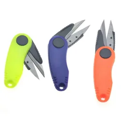 Folding Scissors Fishing Line Cutter Clipper Nipper Shrimp-Shaped Scissors Telescopic Rope Kit Fishing Tackle Quick Knot Tool