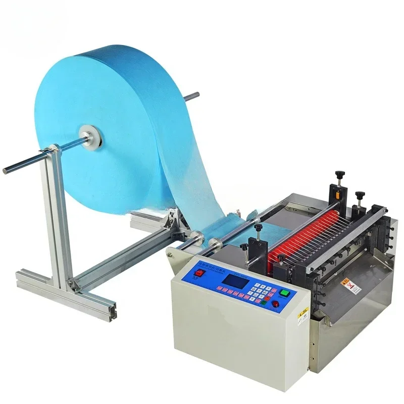 high speed end screw thread garment knitted hat cutting machine eva non woven paper sheet cutter machine