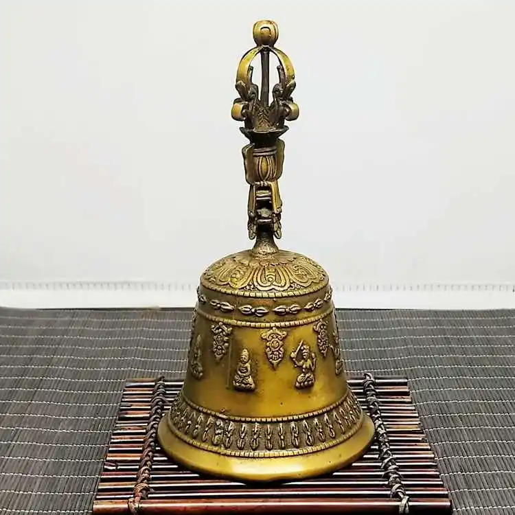 

Antique miscellaneous retro brass hand-cranked bell five-strand King Kong secret bell King Kong Bell