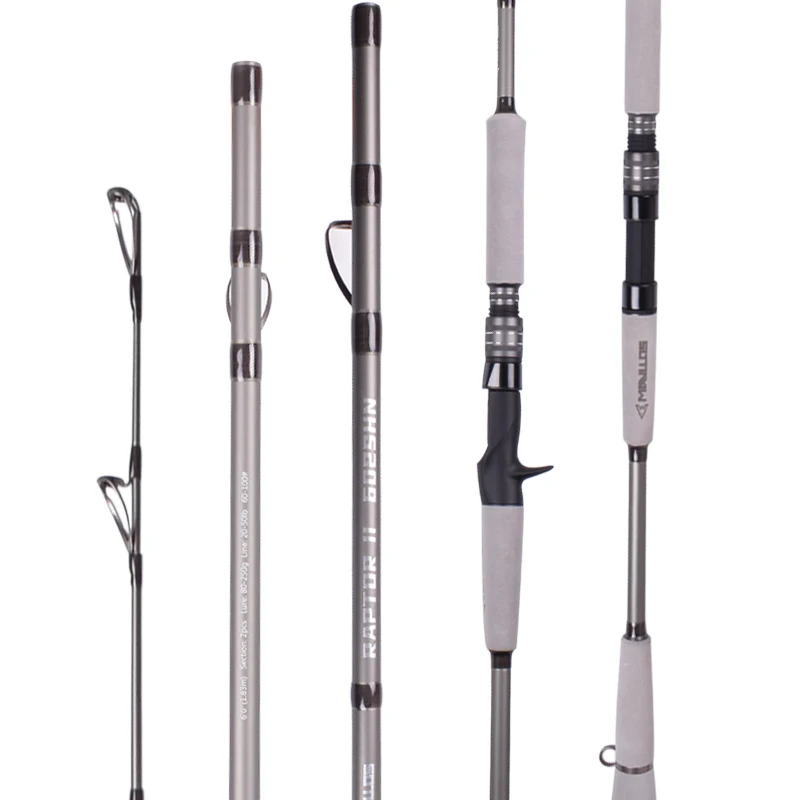 Mavllos RaptorII Saltwater Fishing Jigging Rod Lure 80-250g 20-50LB Profesjonalna wędka spinningowa z węgla do połowu tuńczyka