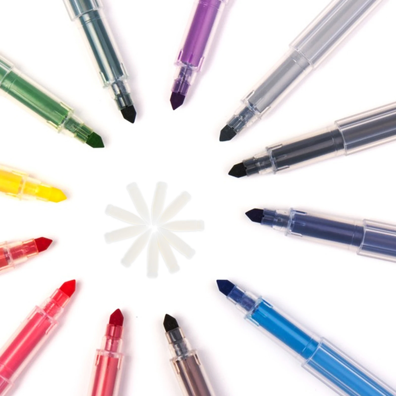 

10pcs Soft Replacement Marker Pen Tips Paint Pens Nylon Precision 0.4mm Compatible with Acrylic Markers Writing Drawing