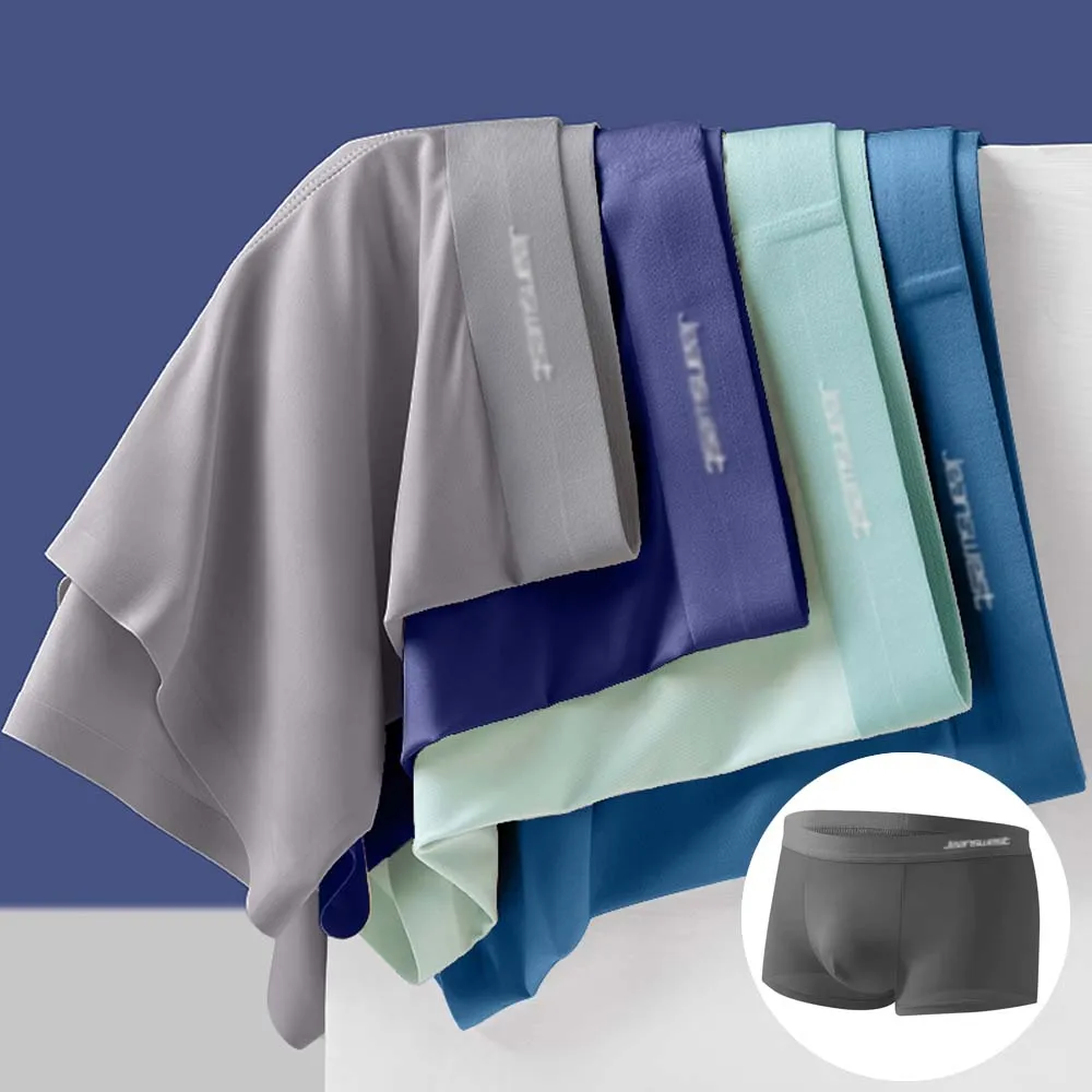 

3/4Pcs Man undrewear Breathable Boxers man Mesh underwear Smooth Touch Man Clothes Plus Size&Drop Shipping Men's panties