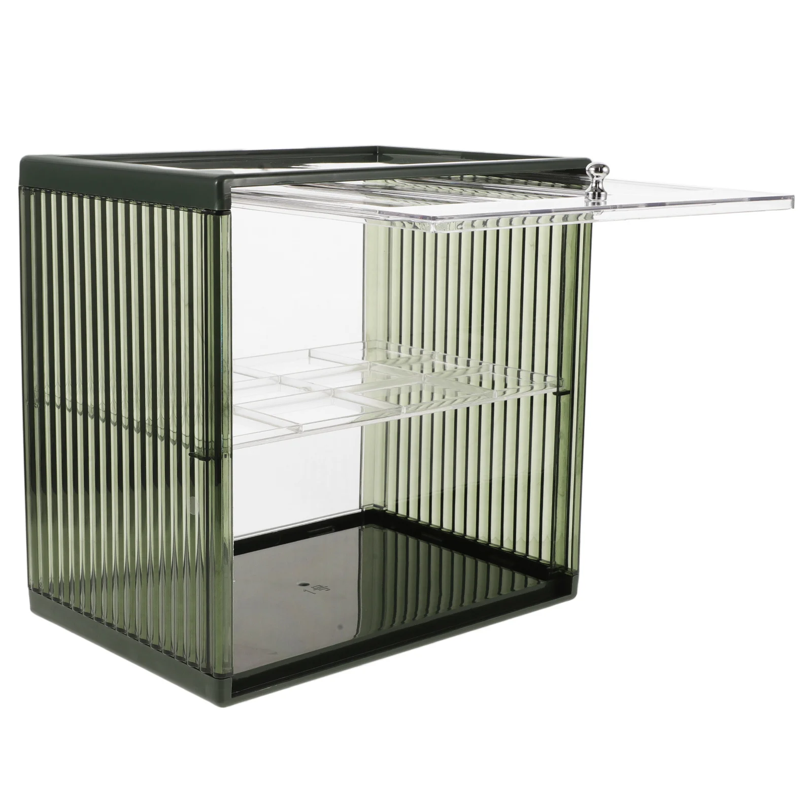 Panera de Doble Capa Transparente de Gran Capacidad, Organizador de Encimera de Cocina, Contenedor de Pan Hermético, Almacenamiento de Tostadas