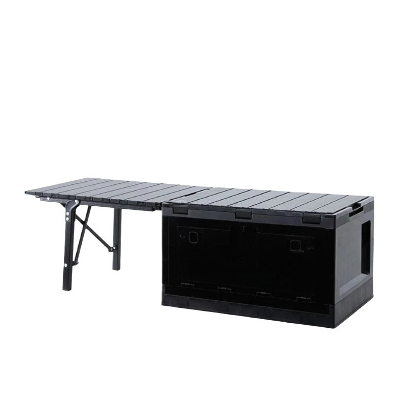 

Outdoor camping camping blackening industrial wind storage box car backup finishing box folding table