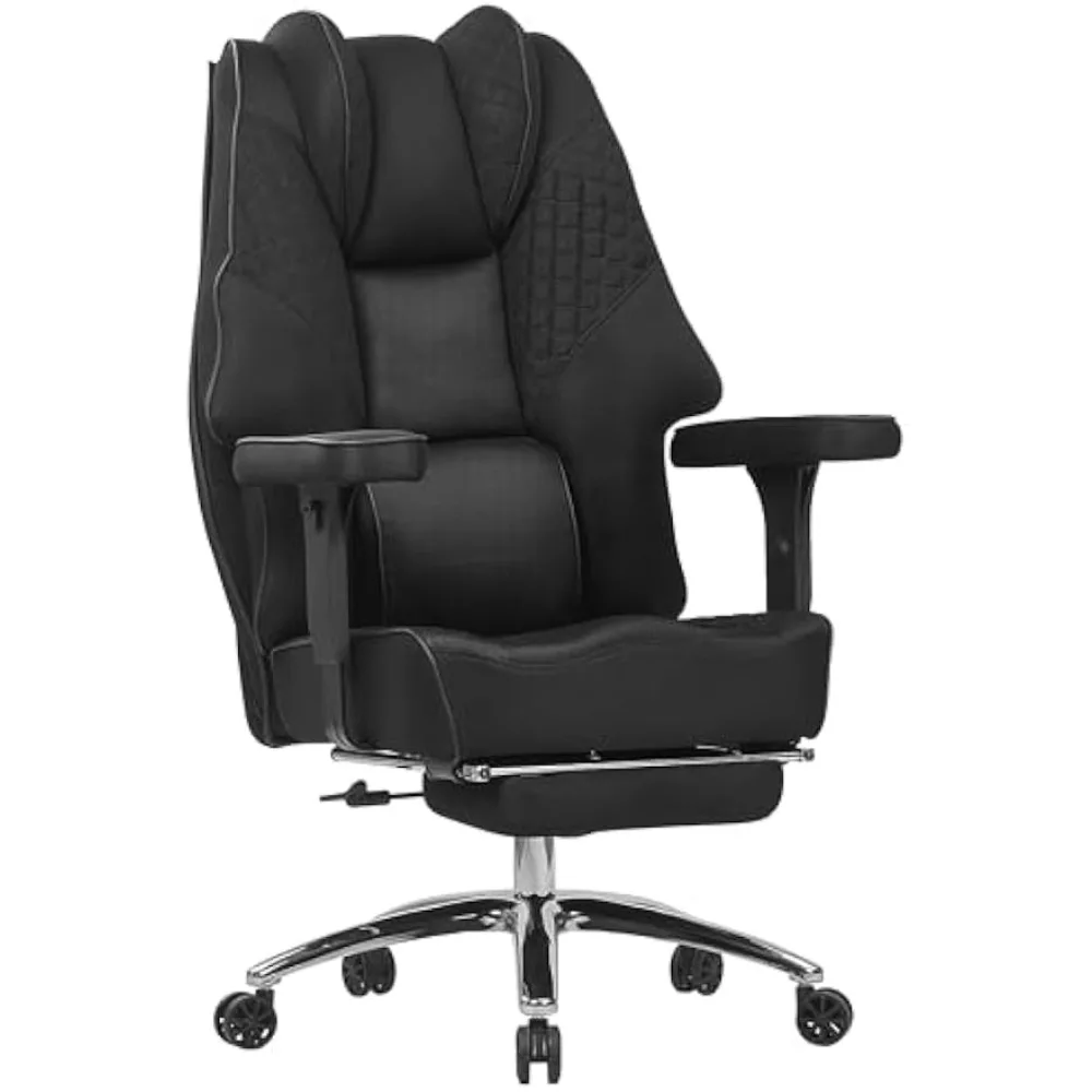 

Big and Tall Office Chair 400lbs, Mesh High Back Computer Chair with Foot Rest, Ergonomic Desk Chair with Lumbar Support