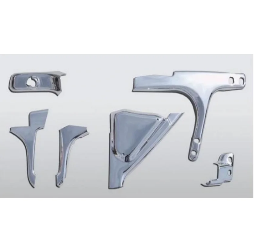 FOR MISUBISHI FUSO 17 SUPER GREAT TRUCK CHROME REARVIEW MIRROR BRACKET TRIM PANEL BODY PARTS