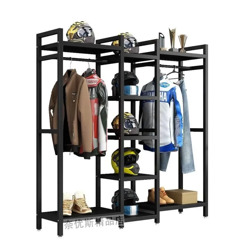 

Locomotive Club Riding Suit Display Rack Motorcycle Carding Skateboard Hat Storage Equipment Rack