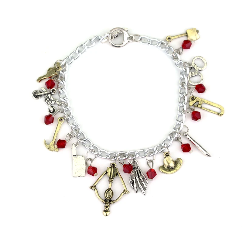 The Walking Dead Inspired Bracelets Zombie Survival Horror Charm Jewelry Mini Alloy Axe Pendant