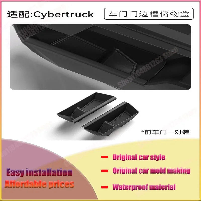 

For Tesla Cybertruck Door Slot Storage Box Cyber Pickup Car Storage Car Accessories Car Decorations