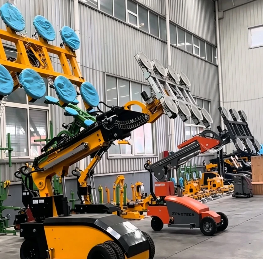 Customized 600kg 800kg Mini Electric Robotic Vacuum Glass Lifter Granite Suction Cup Lifter For Installing Marble Slab