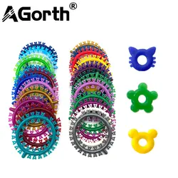 1000Pcs Dental Orthodontic Ligature Ties Elastic Rubber Bands Braces Flower Cat Mouse O-Ring Ortho Brackets Dentist Accessory