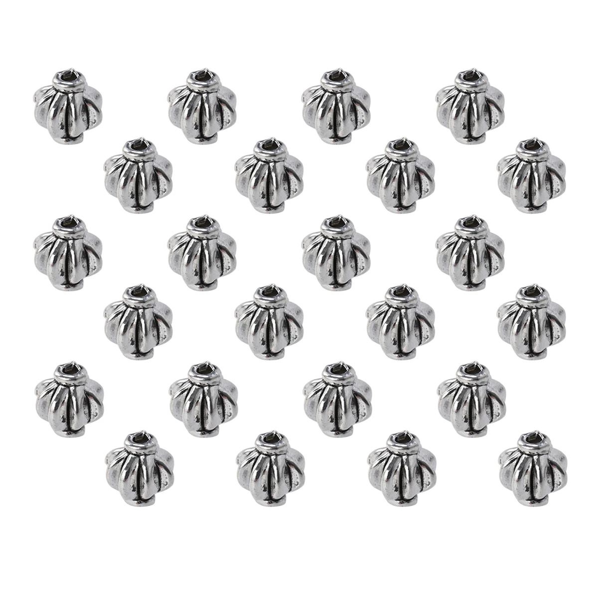 

100pcs Alloy Barrel Beads For Bracelets Necklaces Earrings Making Silver Color Durable Reusable Classic Design Jewelry