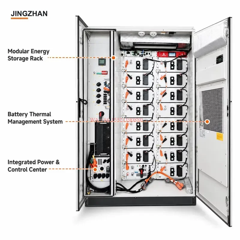 WMWMNU Air Cooled Energy Storage Cabinet With Built in Inverter for Commercial Industrial Solar Power Plant Backup Use