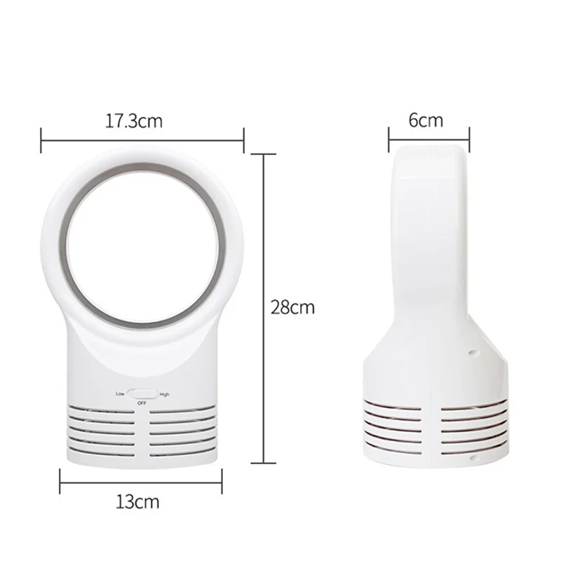 

Large Bladeless Fan Creative Desktop Ultra Quiet Office Mini Electric Fan Suitable For Students And Children