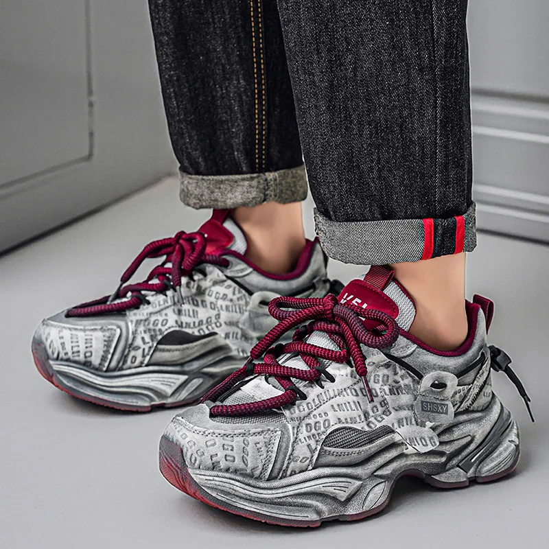 

Men's Sneakers and Casual Dad Shoes 2026 Trendy Casual Shoes Low Top Sports Shoes Tênis De Corrida Masculin Man Clearance Sales