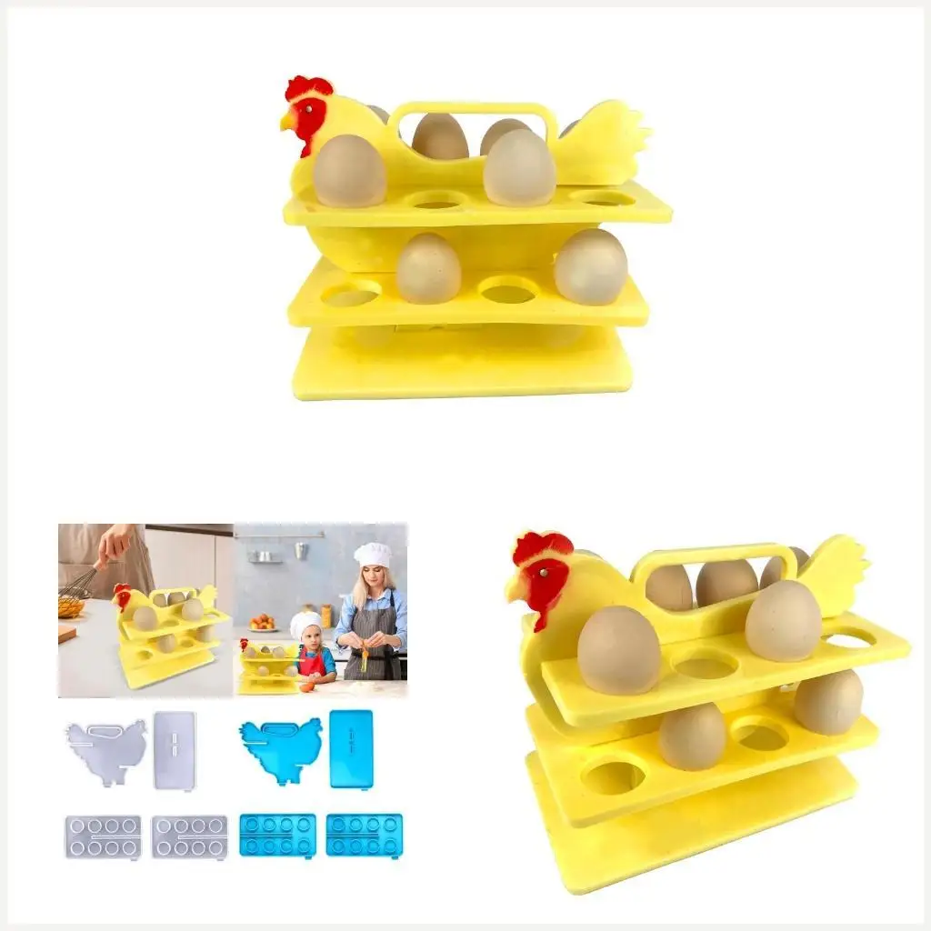

Egg Tray Rack Epoxy Casting Molds for Fridge Kitchen DIY Making