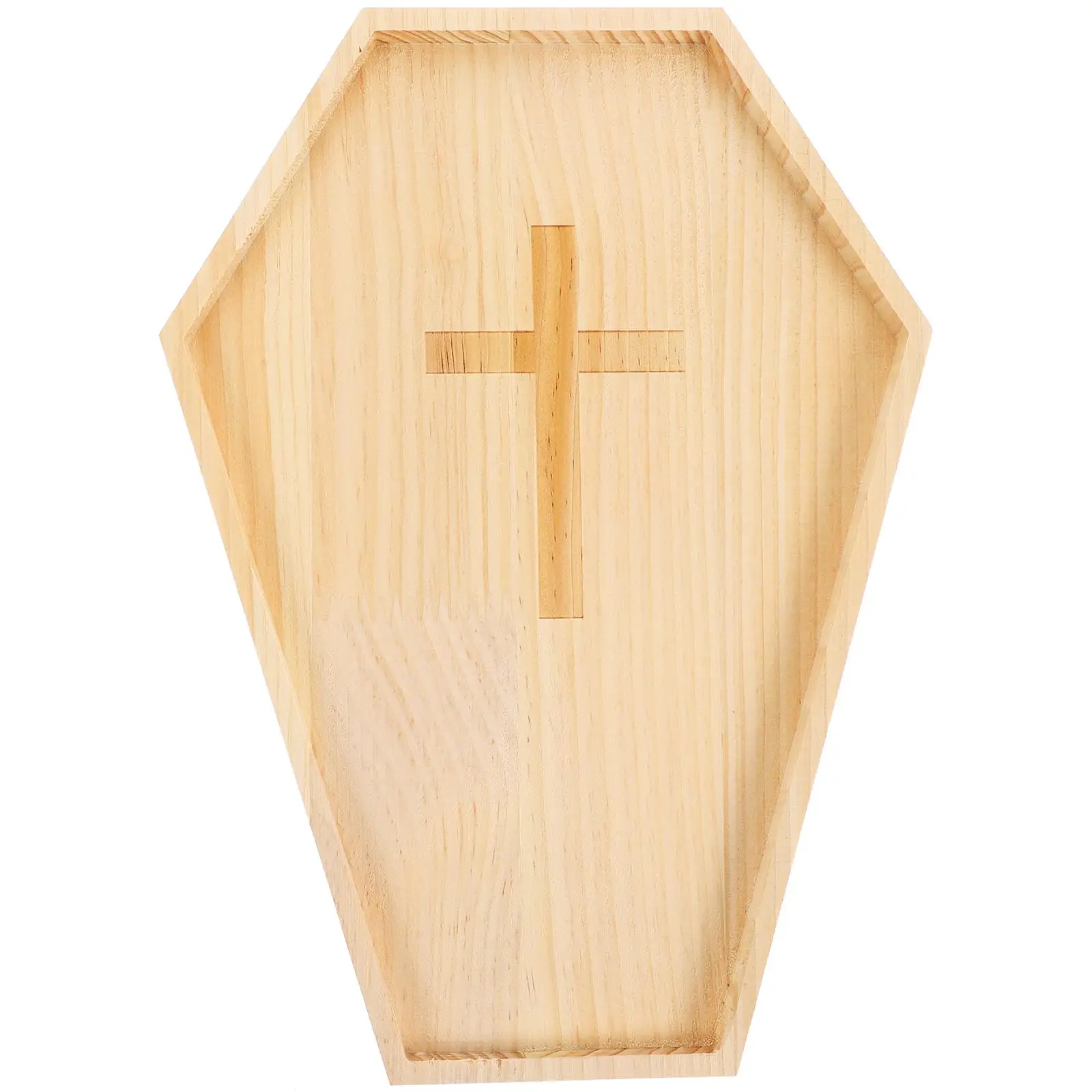 

Coffin Tray Wooden Food Kitchen Supplies Plate Cheese Pumpkin Dessert Serving Board Party Favors Fruit Caskets