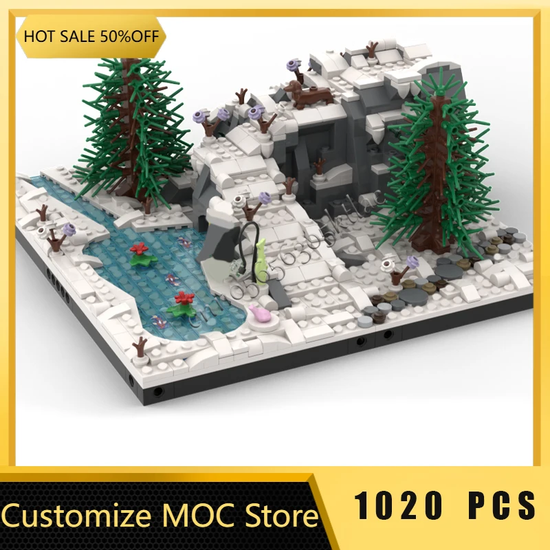 

1020 шт. мастерская альпинист для эльфа зимняя деревня модель строительные блоки детская сборка дисплей игрушки фестиваль подарок-сюрприз