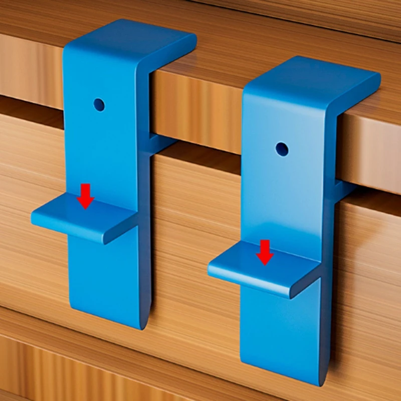 Garderobe Sluitbord Clip Sluiting Bevestigingsclip Timmerwerk Sluiten Vaste Klem Gereedschap Blauw 1Set