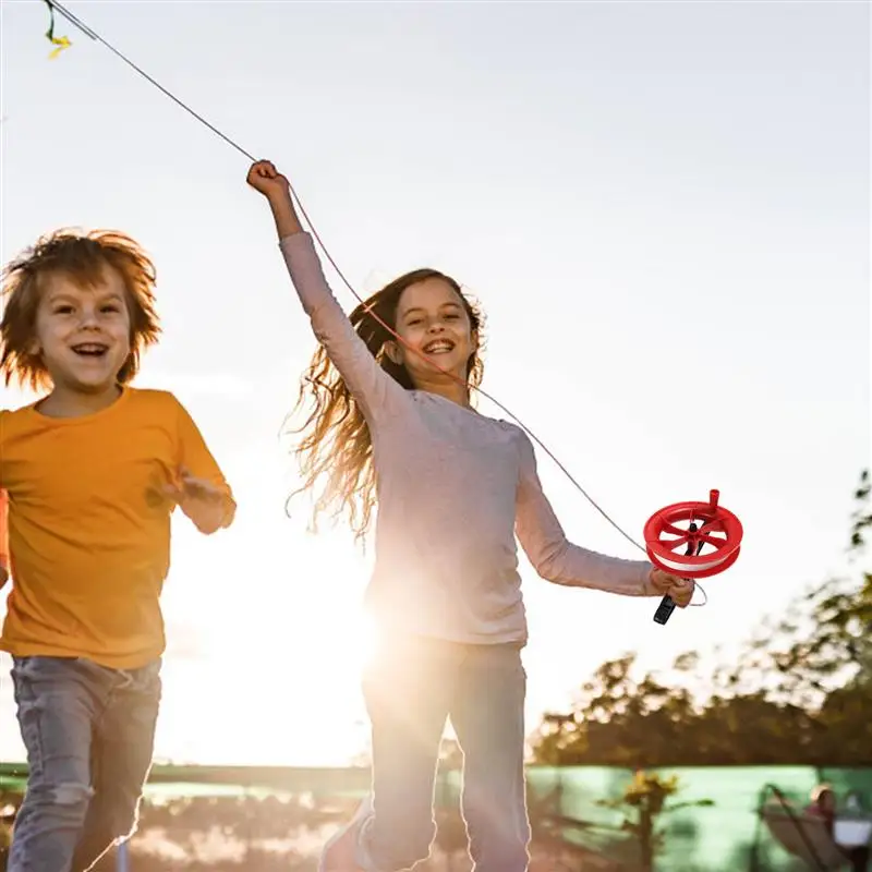 Aquiloni per bambini con ruota metallica da 2 pezzi per adulti Avvolgitore in plastica facile da far volare