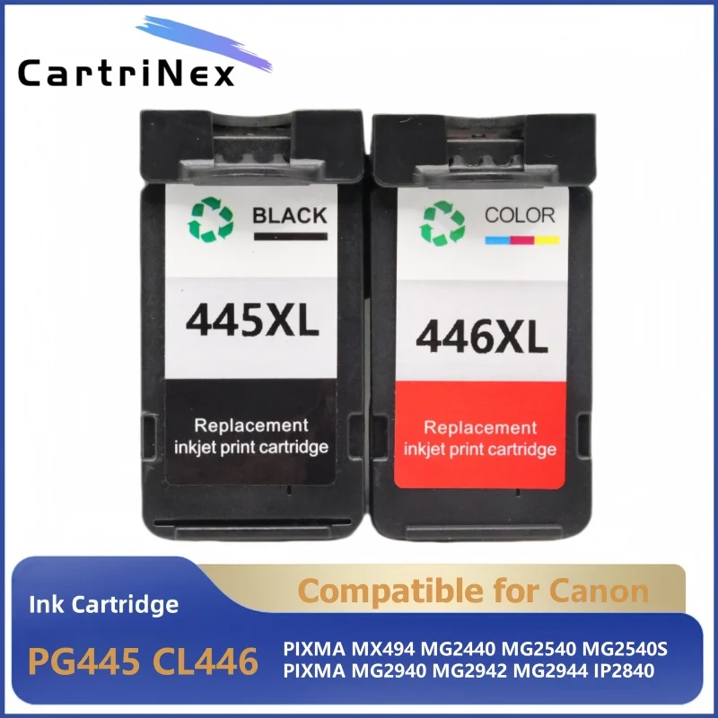 

Совместимый картридж PG 445 445XL CL446 PG445 PG-445 CL-446 CL 446XL для Canon PIXMA MG 2440 2540 2940 MX494 IP2840