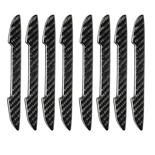 4/8 stücke Auto Tür Schutz Aufkleber Streifen Carbon Look Anti-Kollision Schutz Auto Tür Rand Kratzfeste Aufkleber