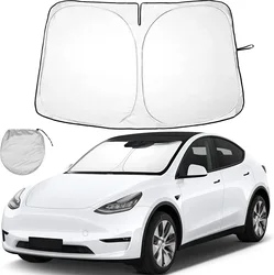 1pc Car Windshield Sun Visor Foldable Sun Shade Cover for Front Window - UV Protection & Interior Cooling!