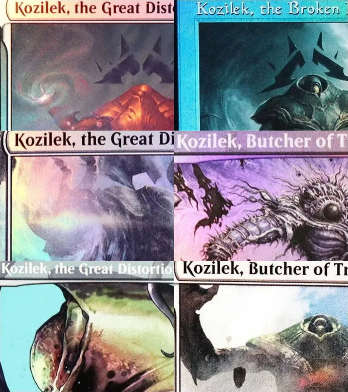 

"Kozilek, Butcher of Truth/Kozilek, the Great Distortion" TCG Cards Game Black Top Quality Proxy Cards Board Game Trading Cards
