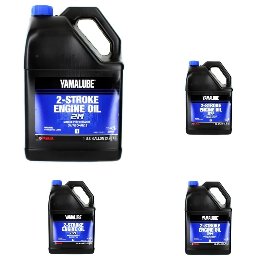 

Yamaha Yamalube 2M Marine 2 Stroke Engine Oil for High-Performance Boats and Marine Applications - 4 Gallons Advanced Lubricati