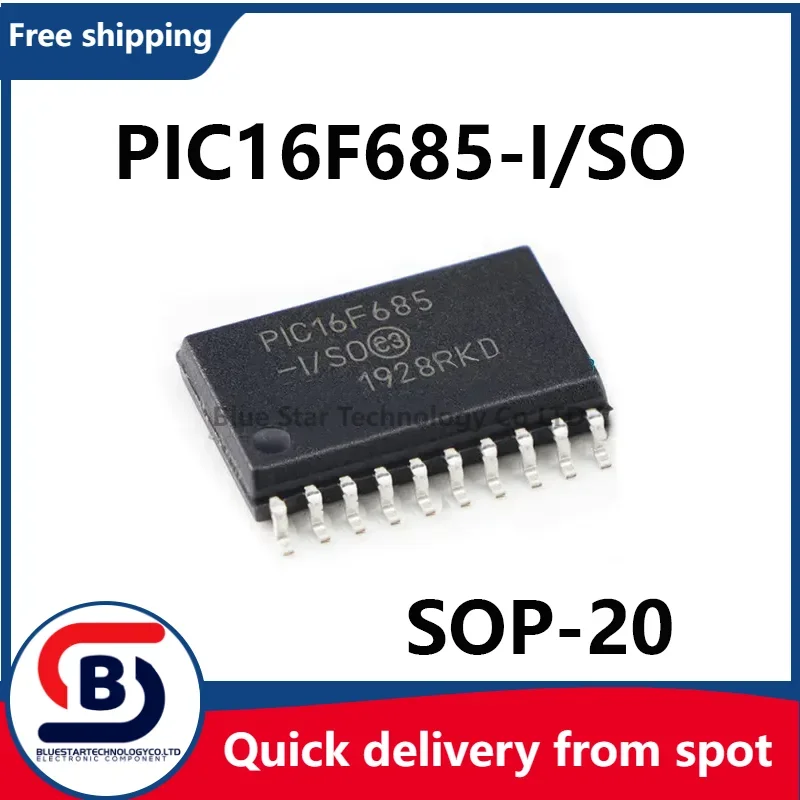 Free Shipping 10-50pcs/lots PIC16F685-I/SO PIC16F685 16F685 SOP20 Quick delivery from spot