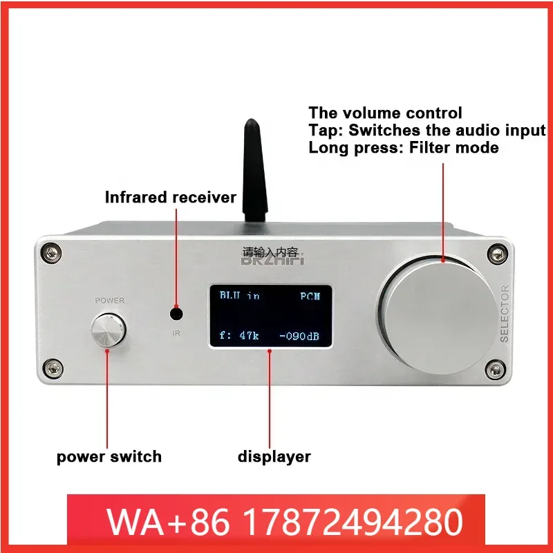 SU9 Dual Core ES9038 DSD 512 QCC5125 BT5.0 LDAC Wifi DAC Hifi USB Headphone Amplifier Audio Decoder