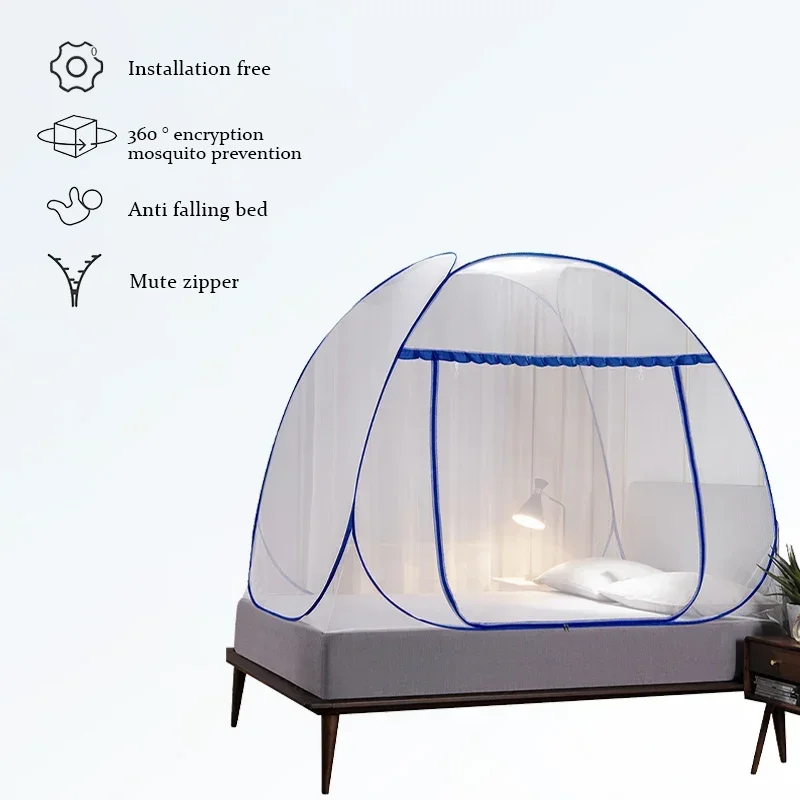 Pop Up Mosquito Net Tent Portable Automatic Installation-free Foldable Student Bunk Breathable Netting mosquitera Home Decor