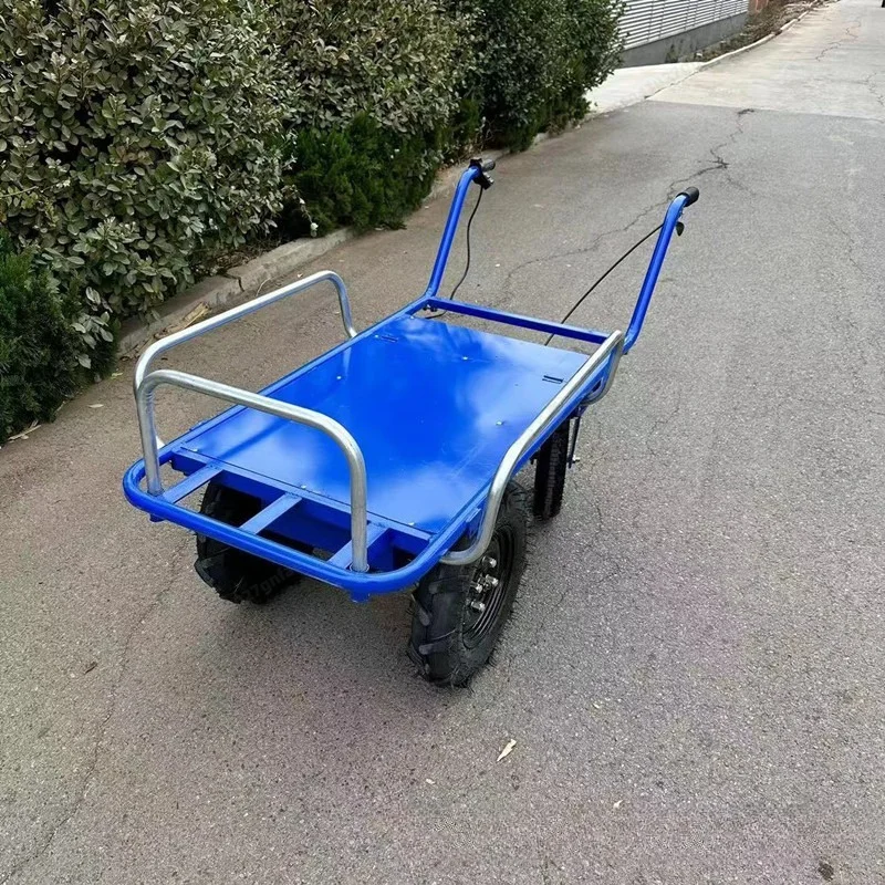 48V Elektrische Schubkarre Schwerlast-Transportwagen für Landwirtschaft Baustelle Ziegelmaterial-Transport Bergregion