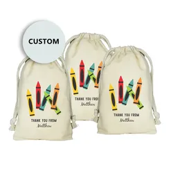 20PCS Art Party, Crayon Art Party Theme, Kindergarten Art Party, Personalized Favor Bags, Toddler Party, Color Party Bags
