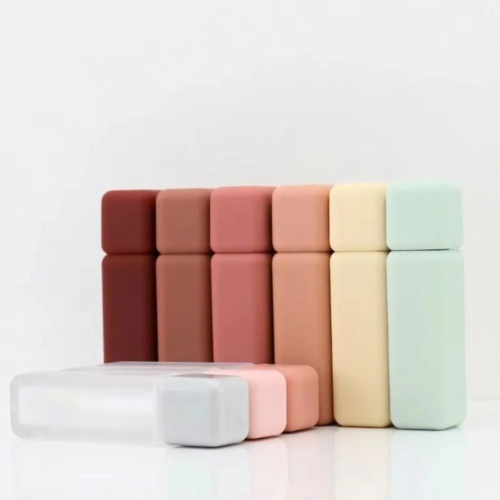 New 5ml Lip Gloss Tube Wand Applicator Refillable Cosmetic Tube Colorful Screw Cap Refillable Lip Bottle Cosmetic Samples