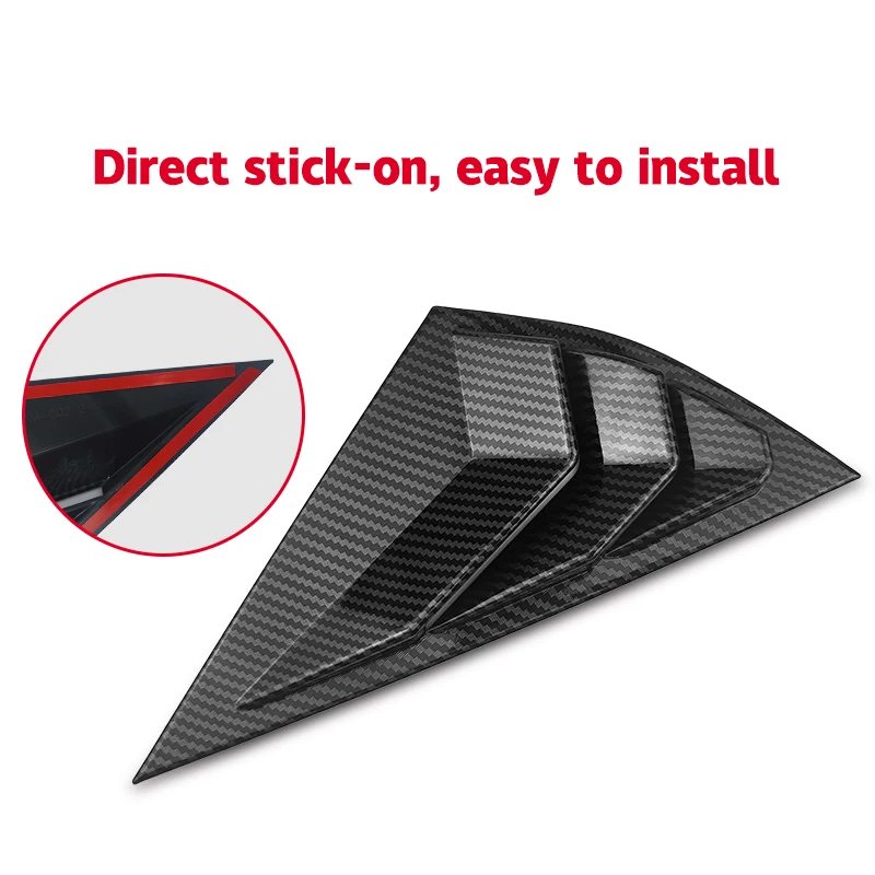 Window Louvers For Mustang Mach E 2021 2022 Rear Side Window Scoop Visor Cover Accessories ABS