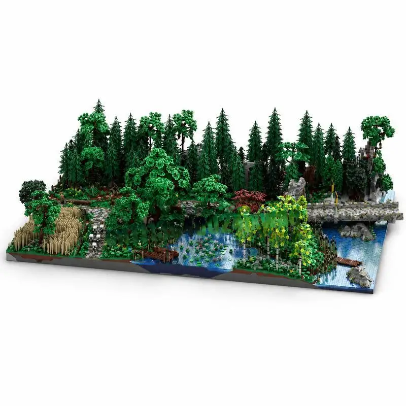50971PCS MOC Landscape Expansion Castle Hohengeroldseck Model Custom Puzzle Architecture DIY Assembly Educational Creative Gift