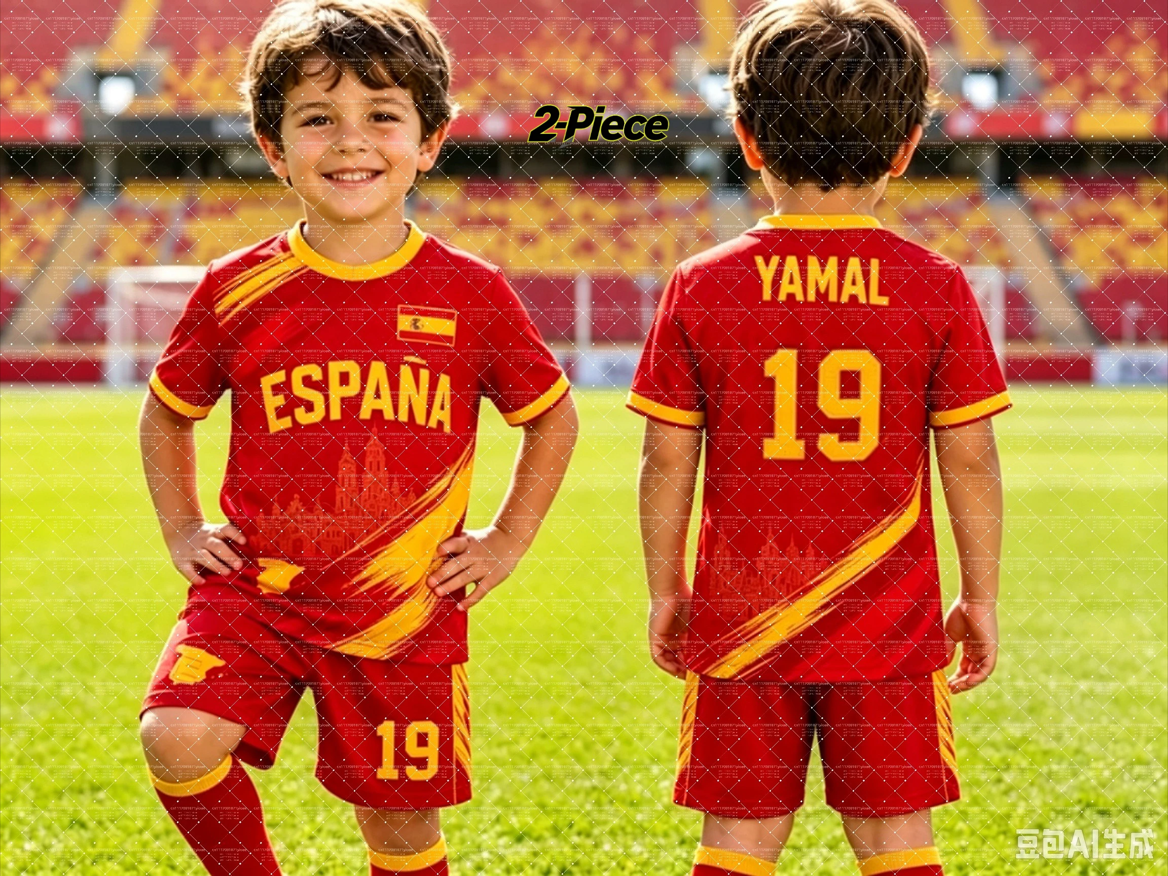 2026 Spezial YAMAL # 19 Fußball-Trikot-Set mit T-Shirt und Shorts, Einzelnes Oberteil Verfügbar, Harajuku-Shirt-Shorts-Set Kinder-Trainingsanzug 2-Teiliges Set – Detail 5